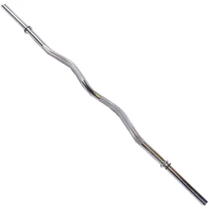 11 lb Standard E-Z Curl Weight Bar Fit 1 Hole Plate Home Gym Exercise Chrome