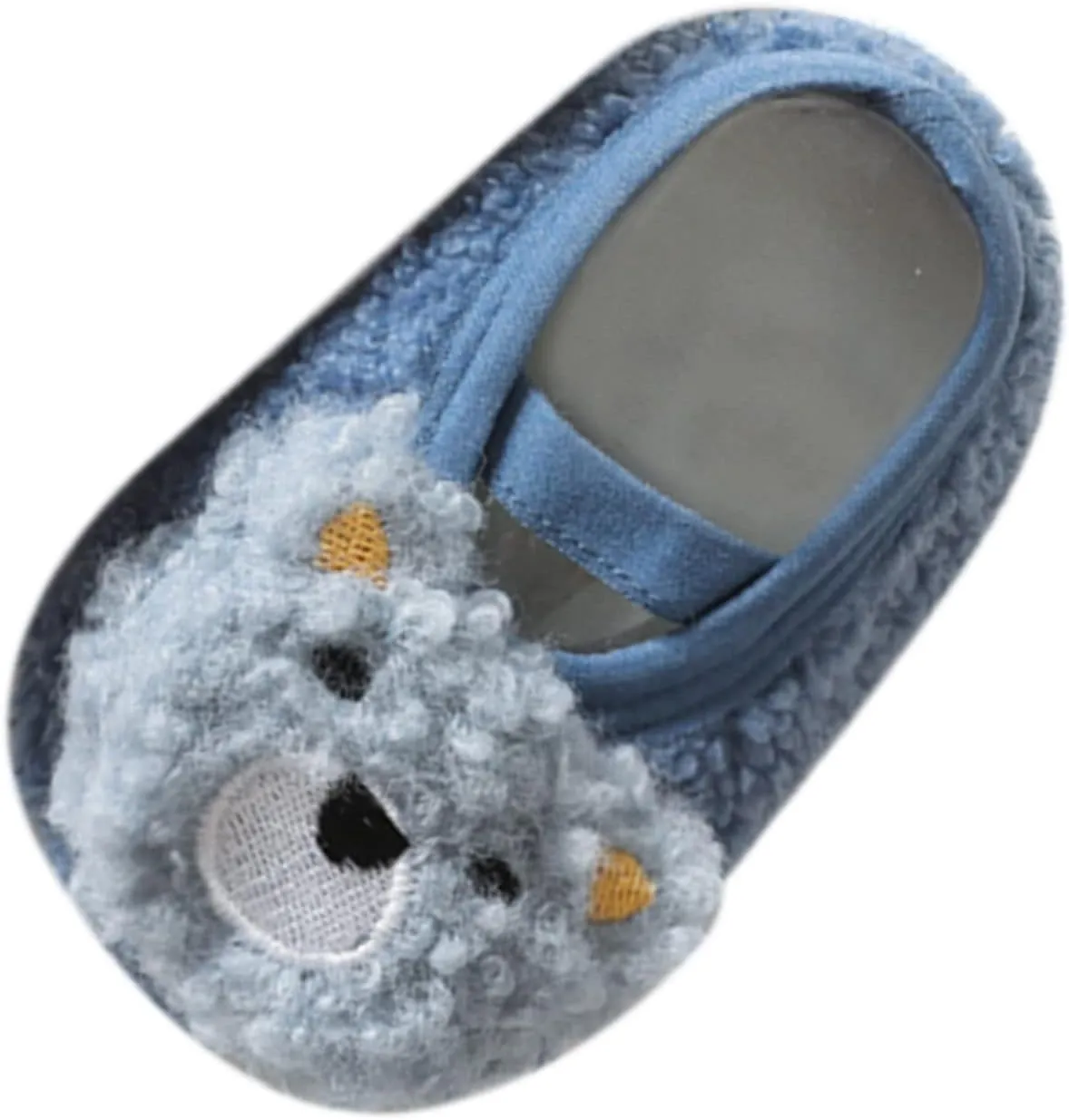 2 T Boys and Girls Cartoon Character Pattern Warm Toddler Shoes Indoor Floor Socks Non Slip Girl Shoes Size 2