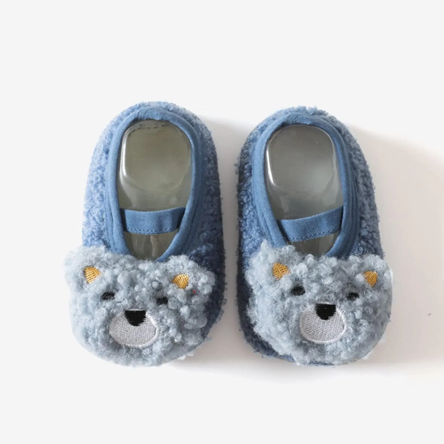 2 T Boys and Girls Cartoon Character Pattern Warm Toddler Shoes Indoor Floor Socks Non Slip Girl Shoes Size 2