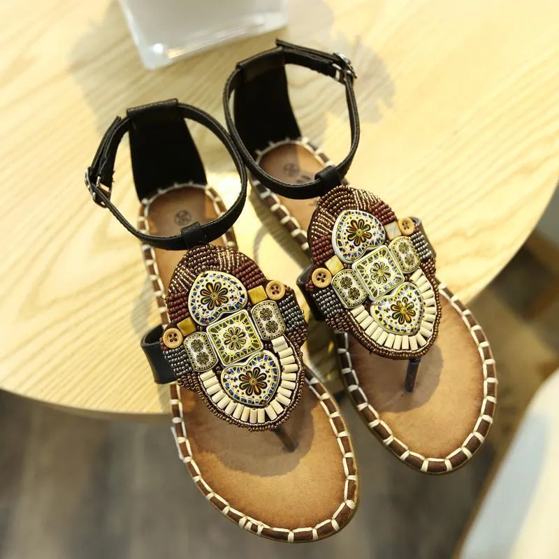 2018 Bohemia Summer Beach Flat Sandals