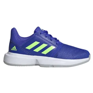 adidas CourtJam XJ Junior Tennis Shoe (Blue/Neon Green)