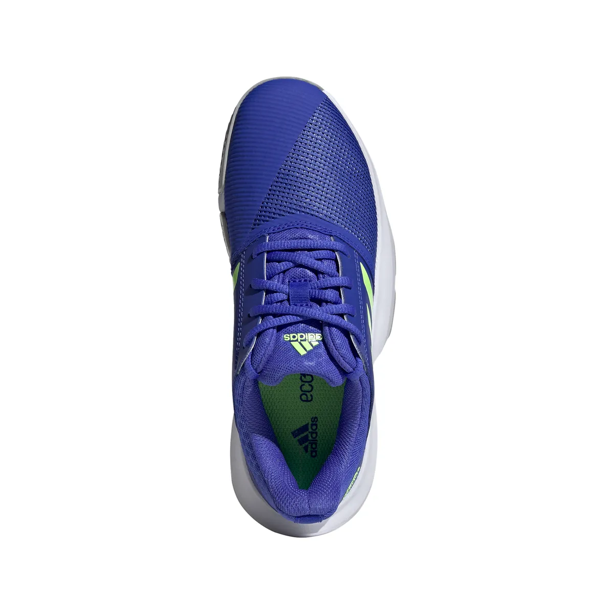 adidas CourtJam XJ Junior Tennis Shoe (Blue/Neon Green)