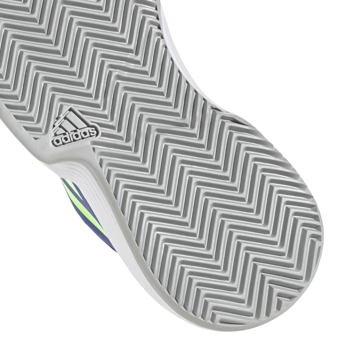 adidas CourtJam XJ Junior Tennis Shoe (Blue/Neon Green)