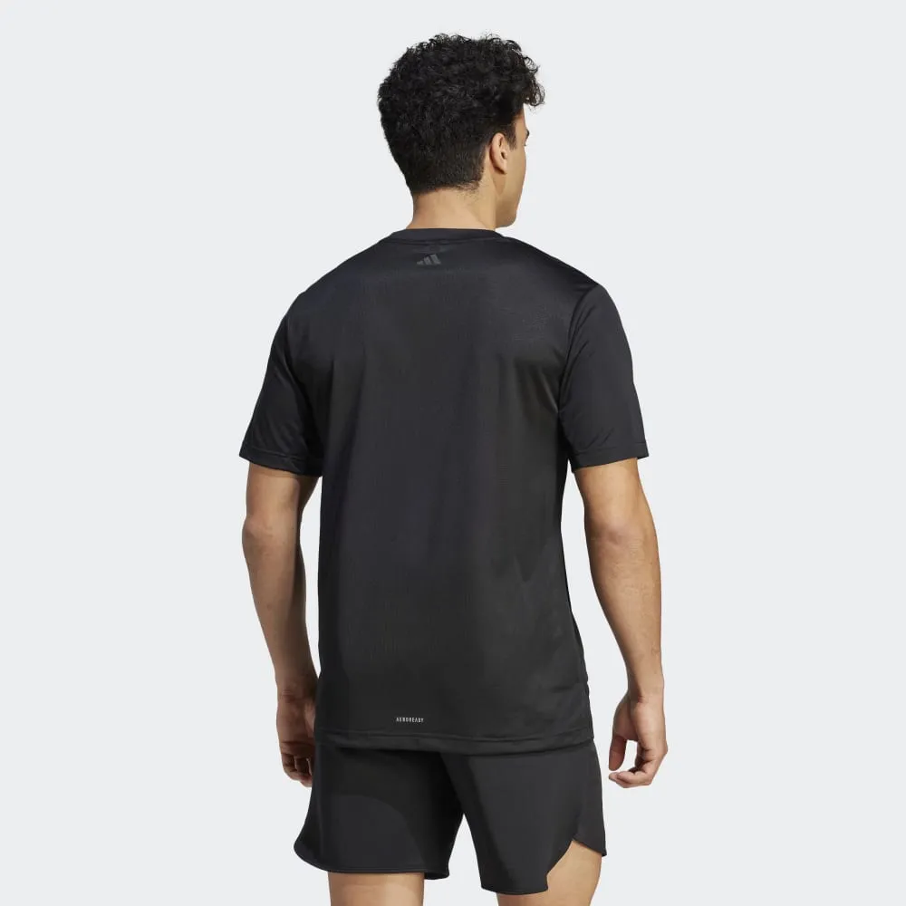ADIDAS HIIT GRAPHIC SLOGAN TRAINING T-SHIRT - IB3473
