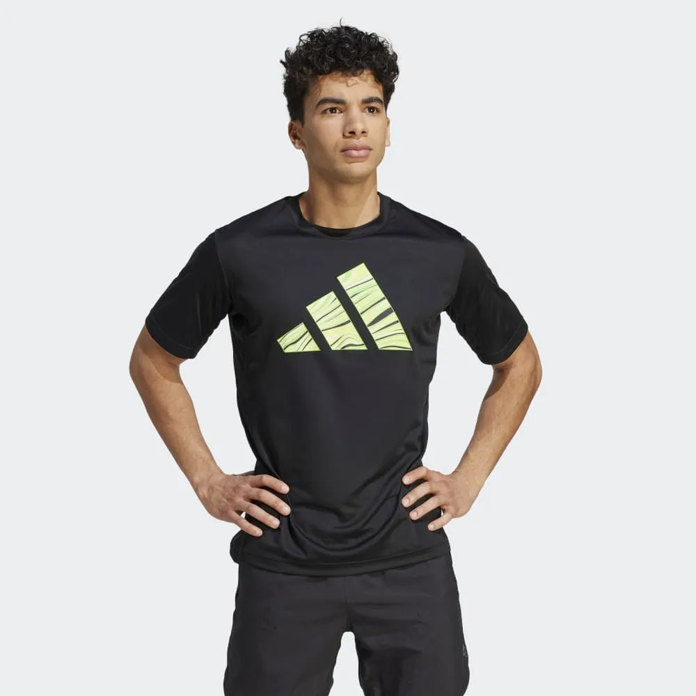 ADIDAS HIIT GRAPHIC SLOGAN TRAINING T-SHIRT - IB3473