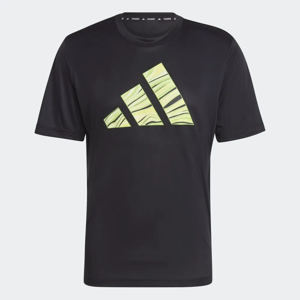ADIDAS HIIT GRAPHIC SLOGAN TRAINING T-SHIRT - IB3473