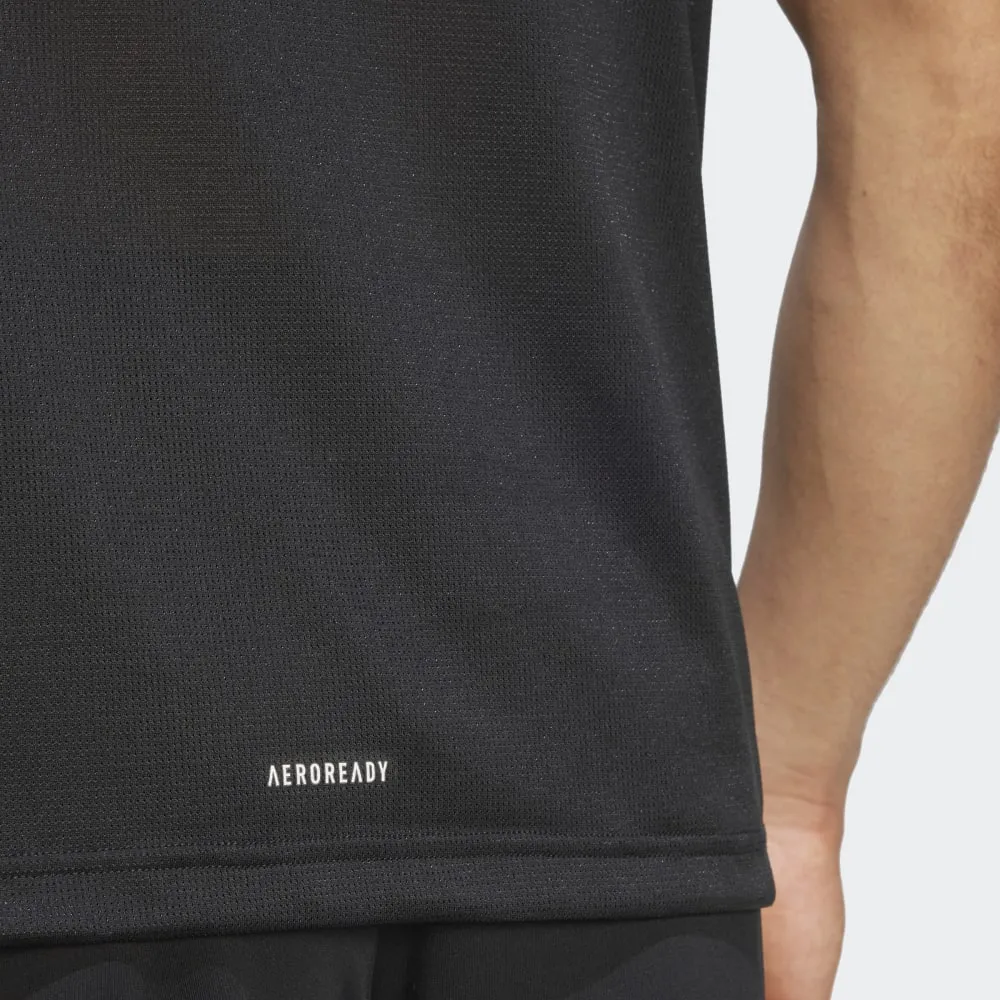ADIDAS HIIT GRAPHIC SLOGAN TRAINING T-SHIRT - IB3473