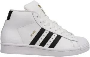 adidas Originals Pro Model Sneaker, White/Black/Gold foil, 5 US Unisex Big Kid