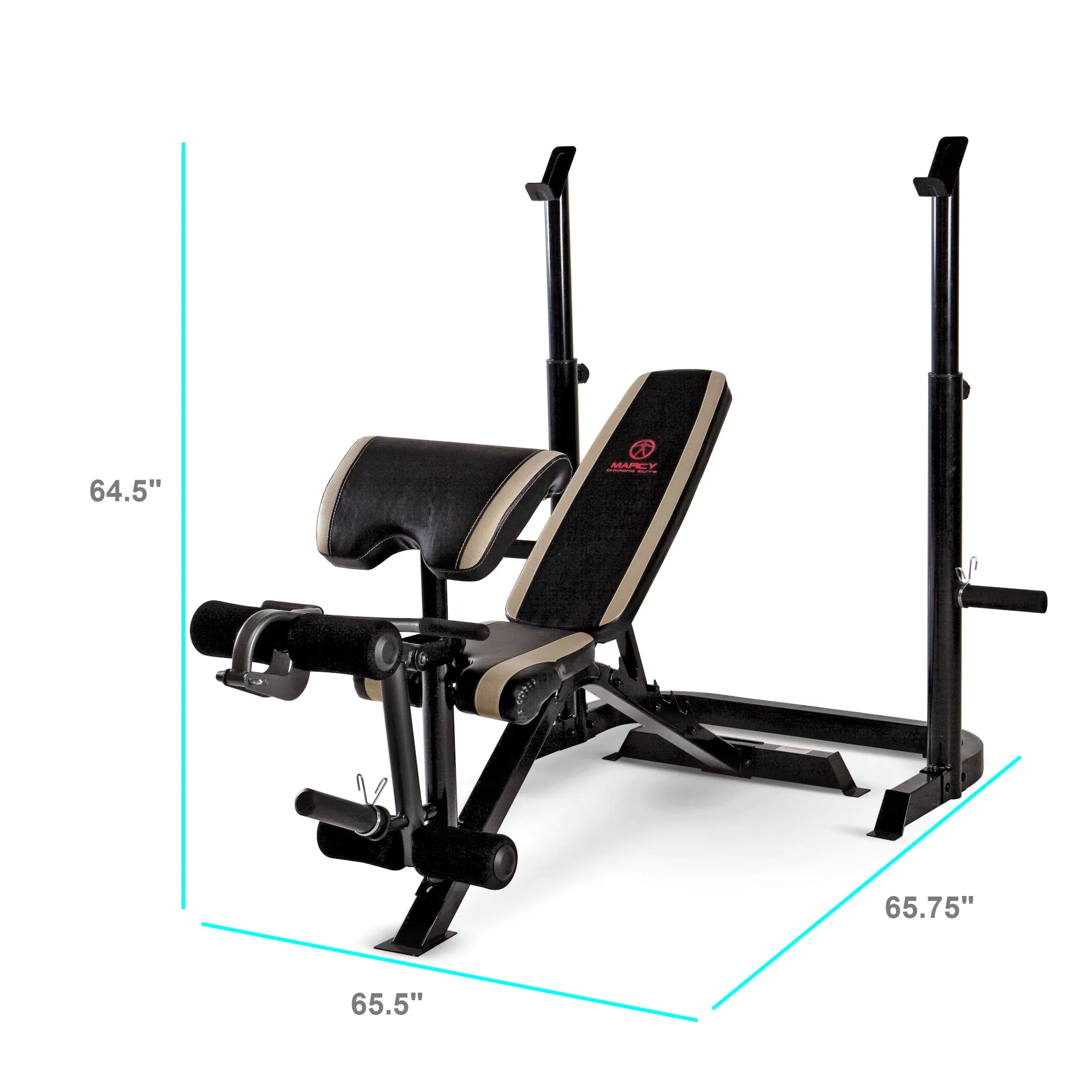 Adjustable Olympic Bench Weight 300lb (crutches) 600lb (bench)