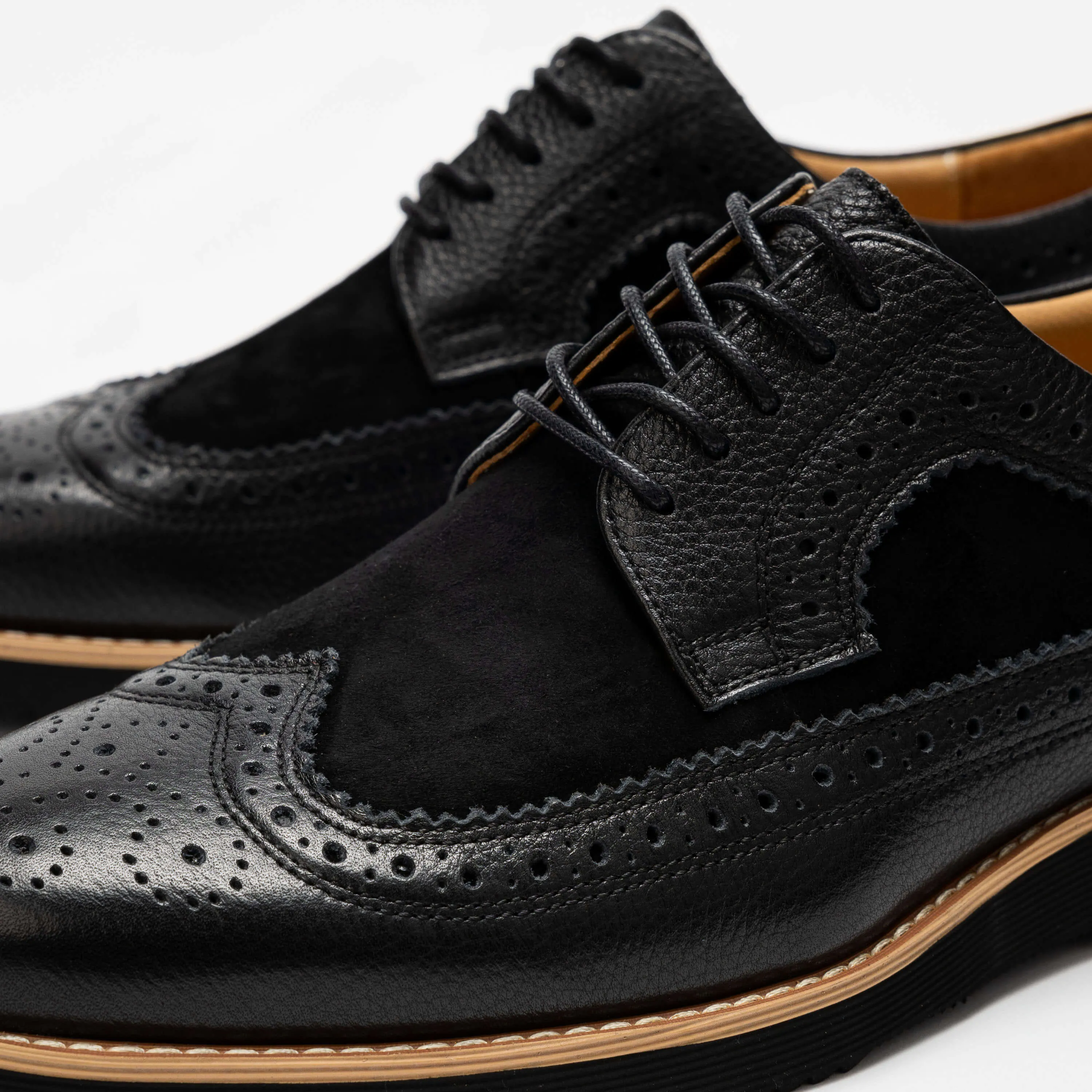 Alexander Vanta Black Leather Longwing Sneakers