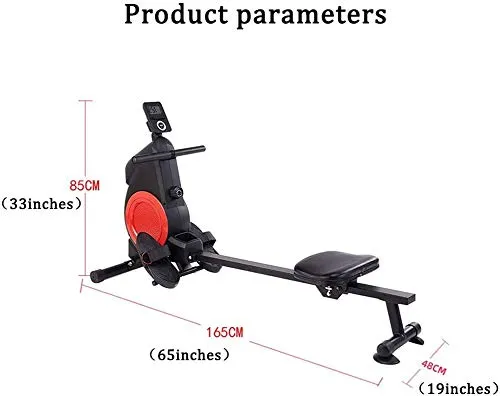 AMZOPDGS Rowing Machine for Home Use Foldable Silent Magnetic Control, Male and Female Weight Loss Muscle Training Water Rowing Machine, Aerobic Exercise Fitness Equipment