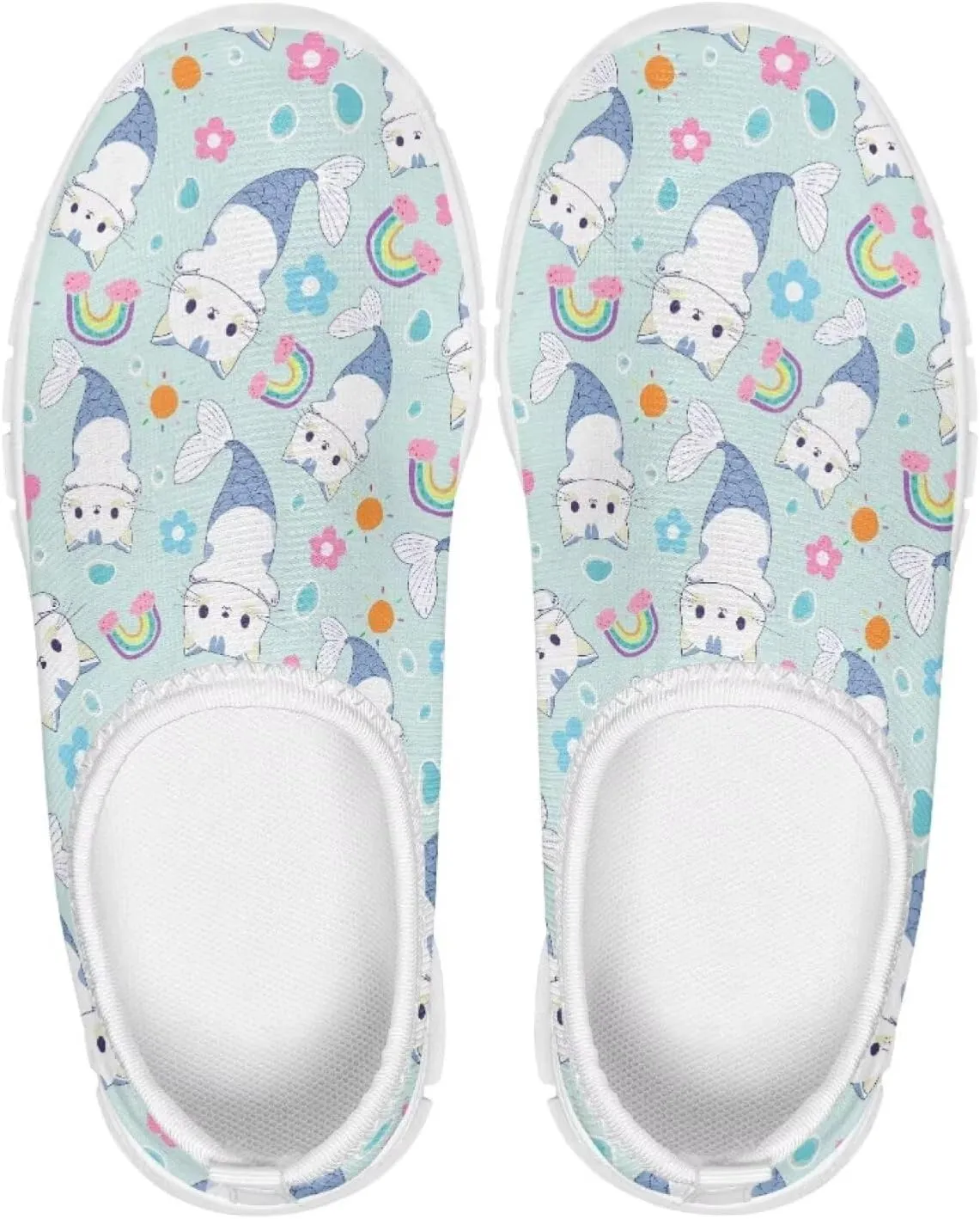 Animal Print Shoes for Girls School Sneakers Breathable Mesh Running Shoes Lightweight Slip on Tennis Shoe