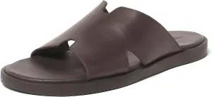 Anthony Veer Marrkesh Leather Comfort Slide/Slipper for Men | Cushioned Footbed & Durable Rubber Outsole