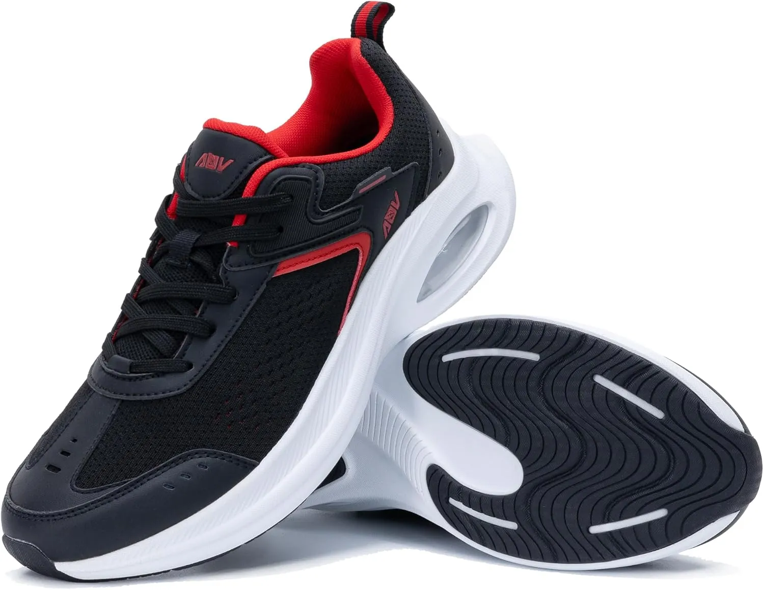 AOV Mens Walking Shoes with Arch Support Air Athletic Running Shoes Plantar Fasciitis Tennis Sneakers