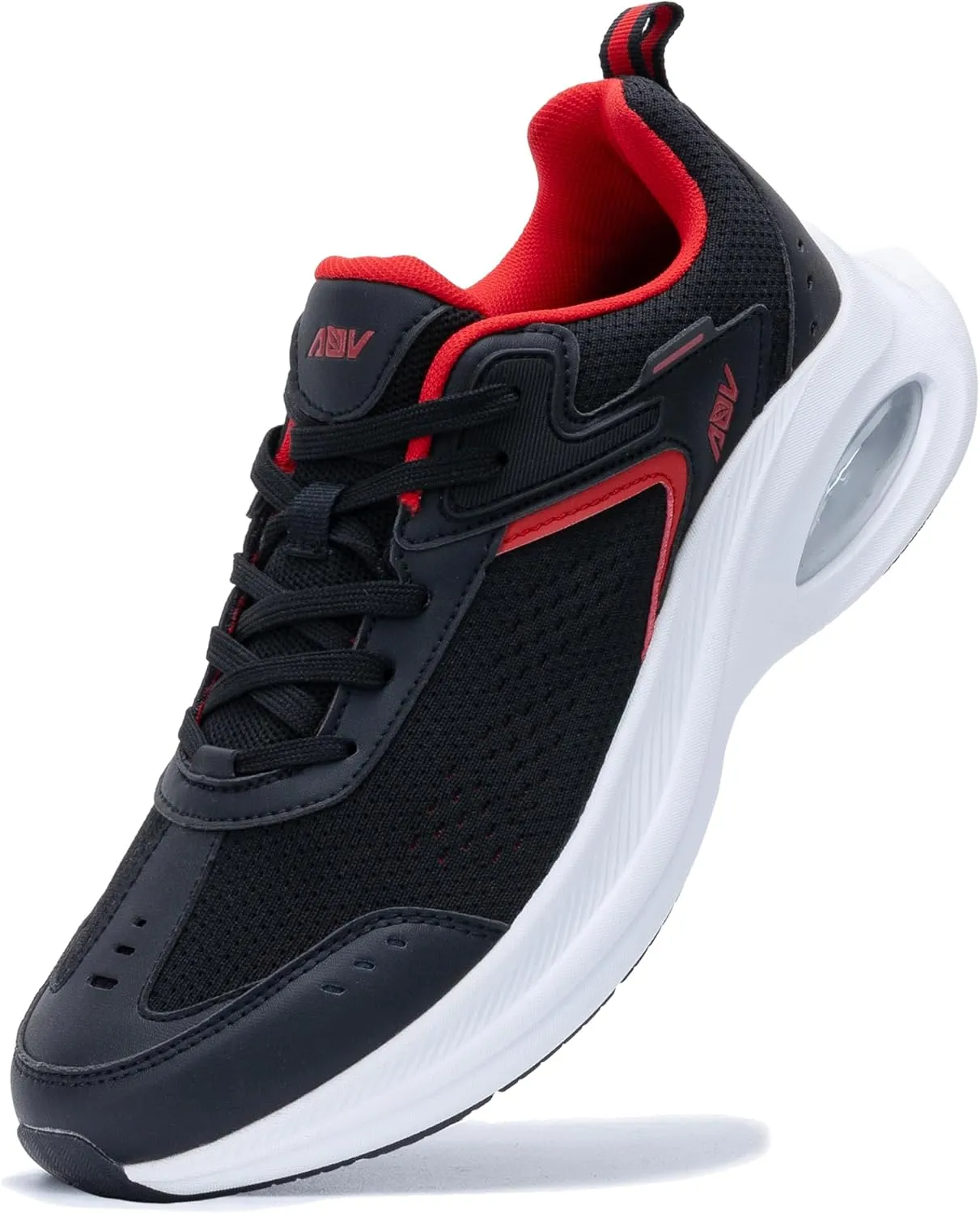 AOV Mens Walking Shoes with Arch Support Air Athletic Running Shoes Plantar Fasciitis Tennis Sneakers