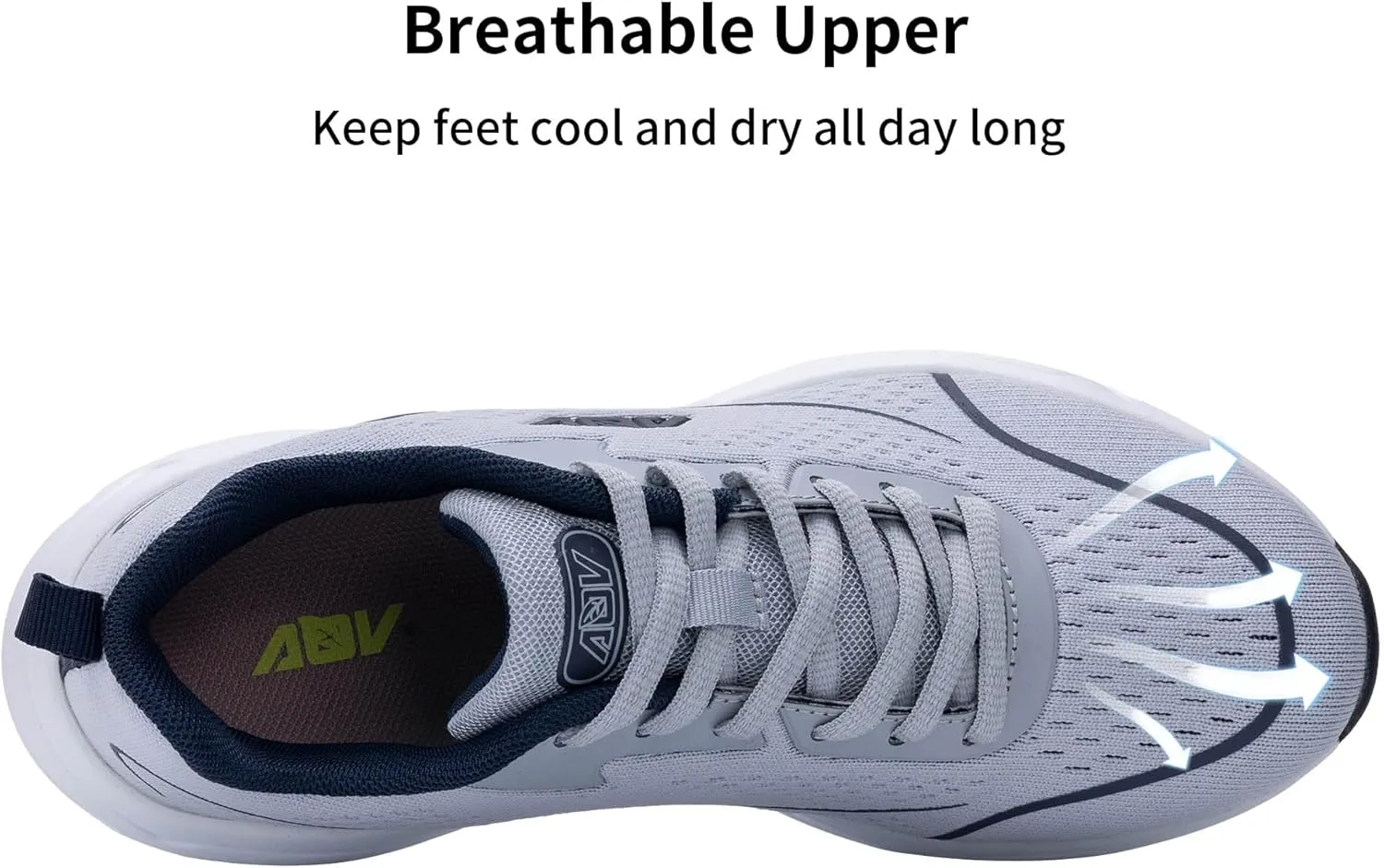 AOV Women Arch Support Walking Shoes Orthotic Tennis Sneakers for Plantar Fasciitis Air Athletic Running Shoes