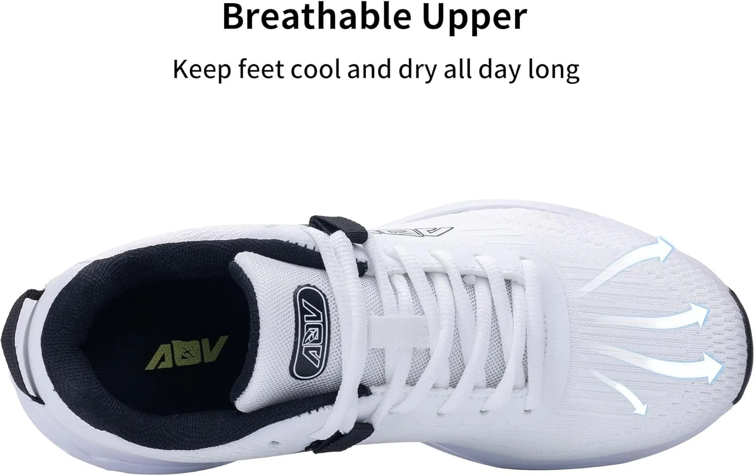 AOV Women Arch Support Walking Shoes Orthotic Tennis Sneakers for Plantar Fasciitis Air Athletic Running Shoes