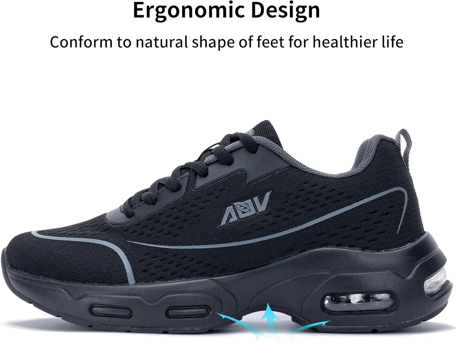AOV Women Arch Support Walking Shoes Orthotic Tennis Sneakers for Plantar Fasciitis Air Athletic Running Shoes