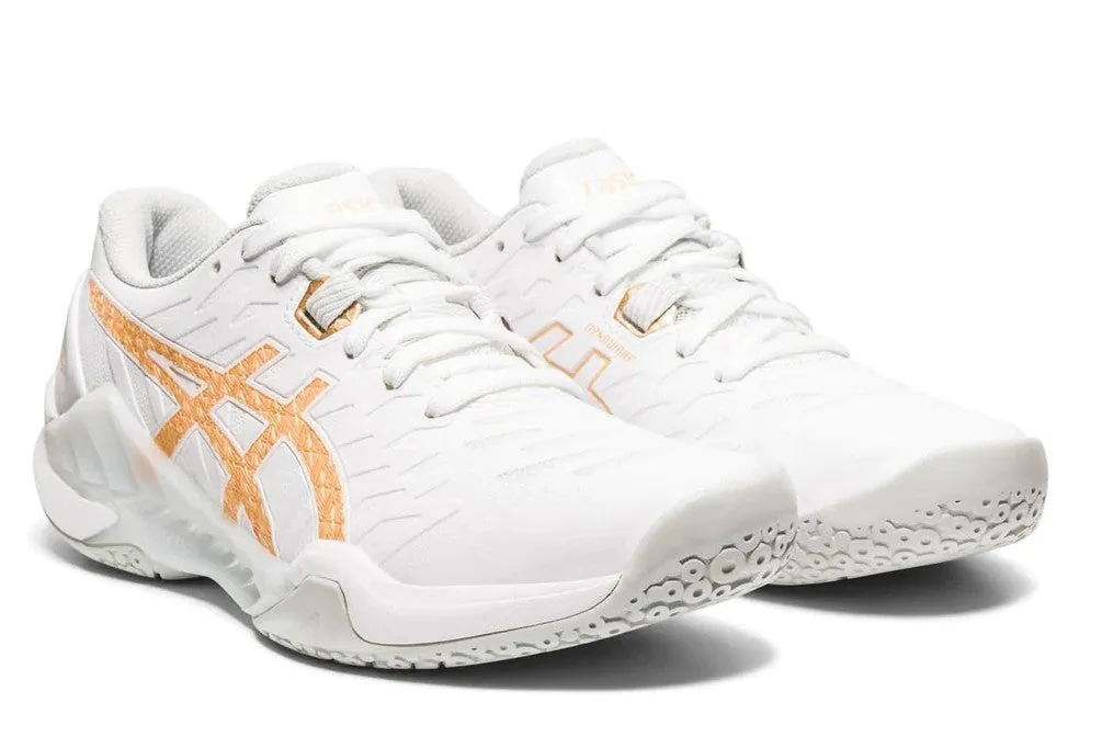 Asics Blast FF 2 Women's Court Shoe White/Champagne