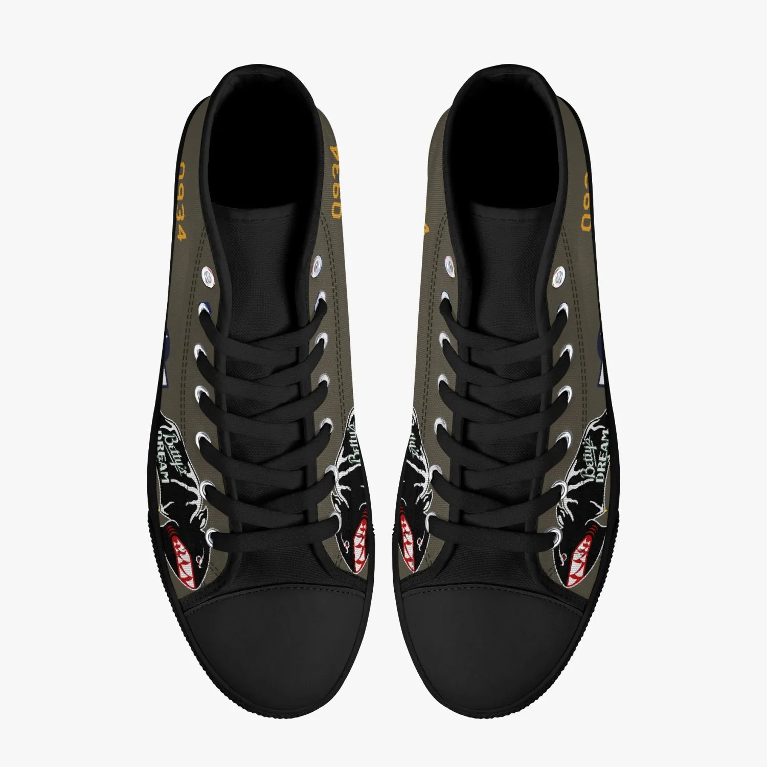 B-25 "Betty's Dream" High Top Canvas Shoes