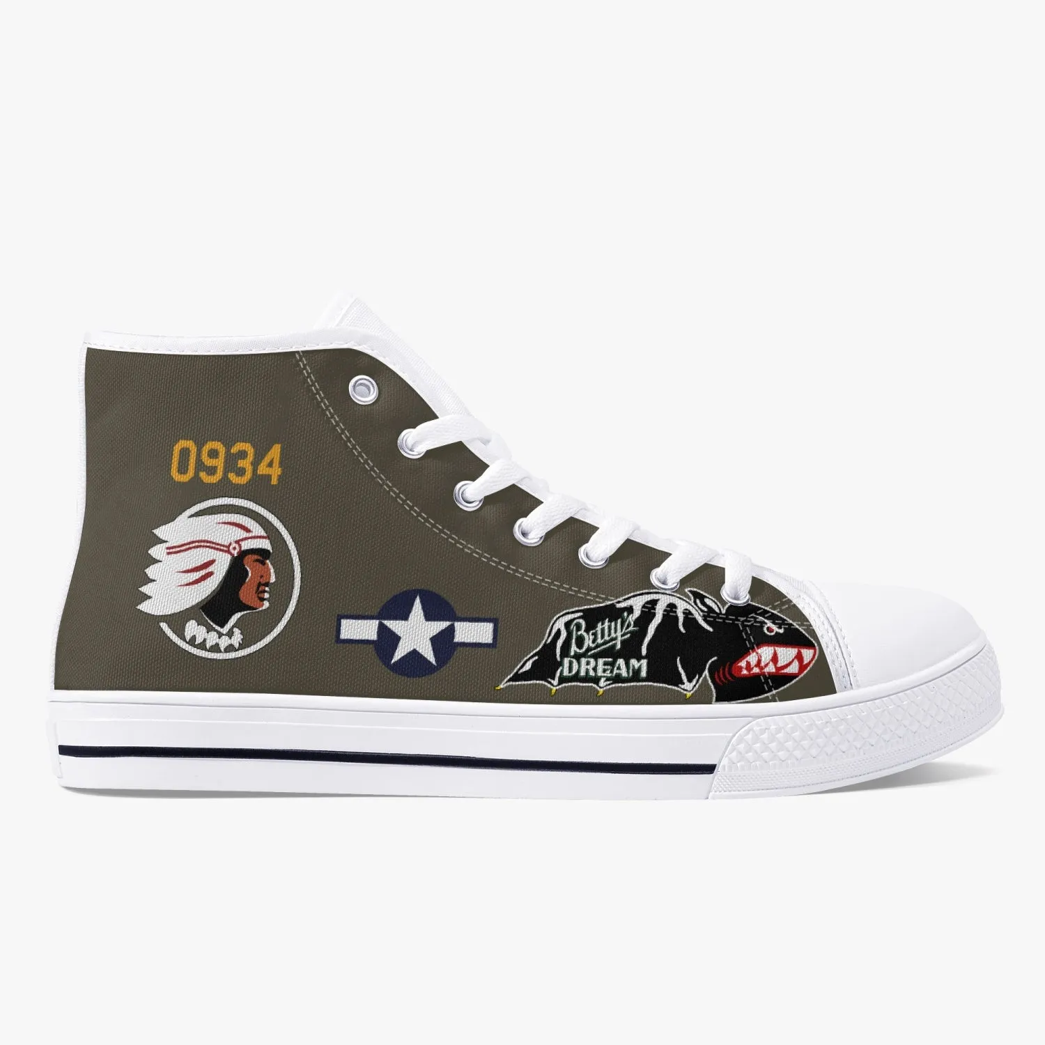 B-25 "Betty's Dream" High Top Canvas Shoes