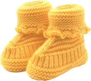 Baby Booties Newborn First Walkers Cozy Shoes Warm Knit Soft Booties for Toddler Infant Boy Girl Non Slip Crib Shoes