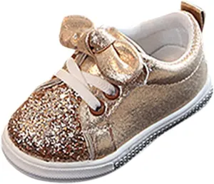 Baby Girl Casual Run Shoes Boys Bowknot Children Sport Crystal Baby Girls Sequins Bling 24 Month Shoes Boy