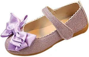 Baby Shoes Size 8 Bowknot Fashion Dance Single Shoes Children Princess Girl Nubuck Leather Shoe Toddler Size 6