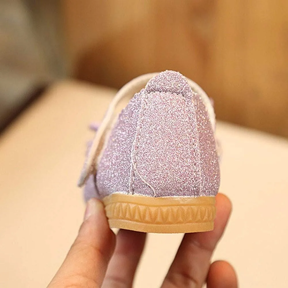Baby Shoes Size 8 Bowknot Fashion Dance Single Shoes Children Princess Girl Nubuck Leather Shoe Toddler Size 6