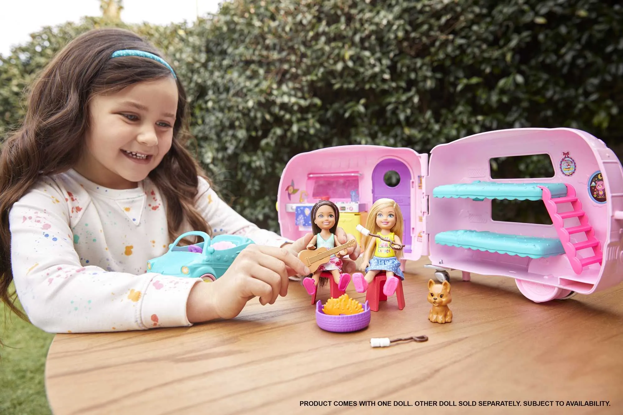 Barbie Toys, Camper Playset With Chelsea Doll, Toy Car And Accessories