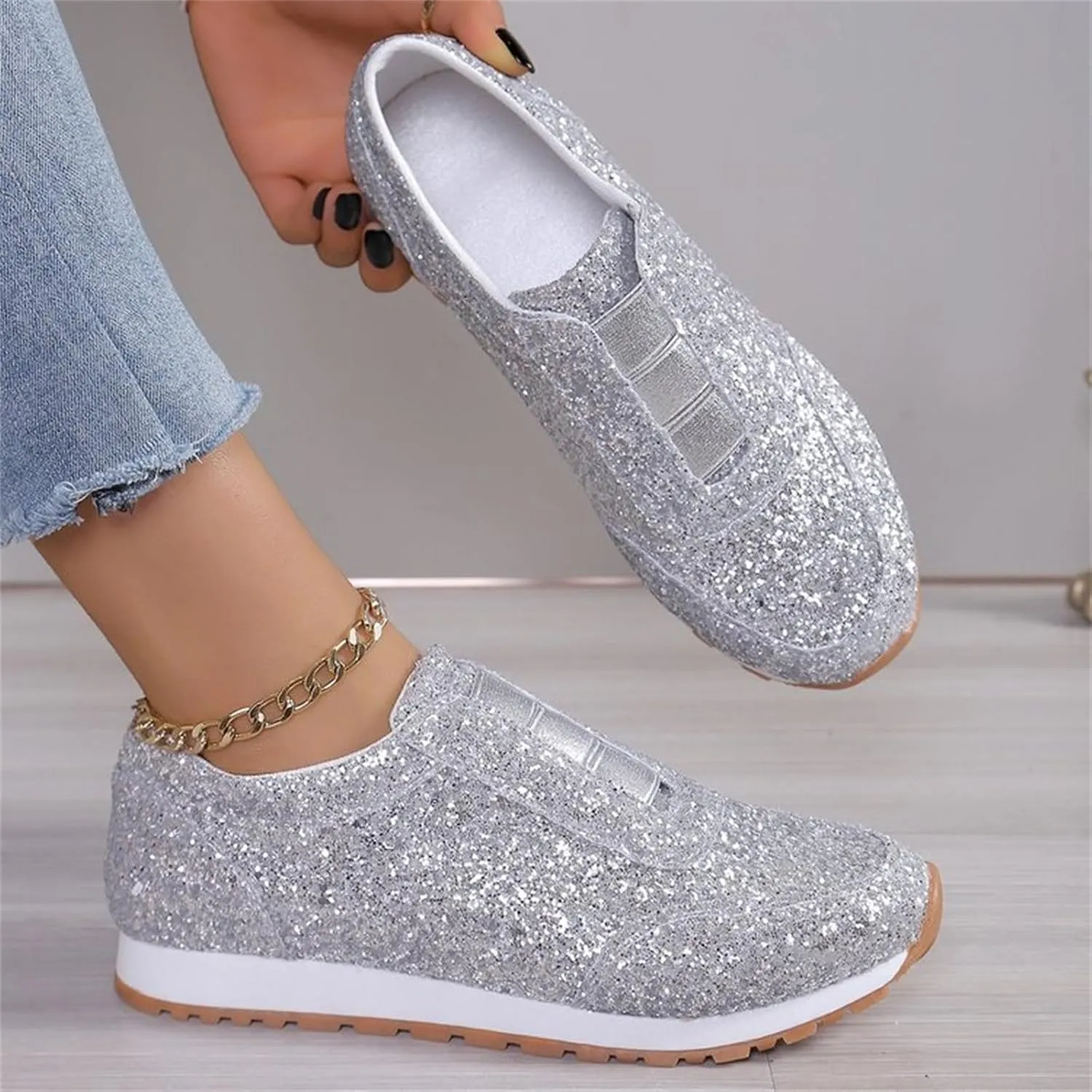 Basketball Shoes for WomenWomens Walking Sneakers Wide Width Black Loafers Women Wide with Fashion Closed Head Christmas Canvas Shoes Comfortable & Lightweight