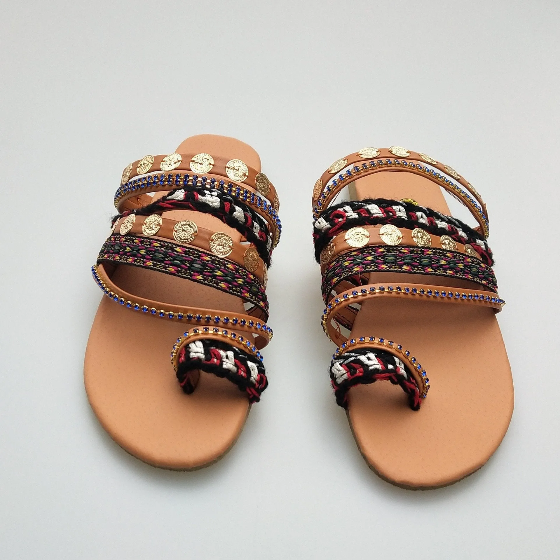 Bohemia Beach Handmade Flat Heel Sandals