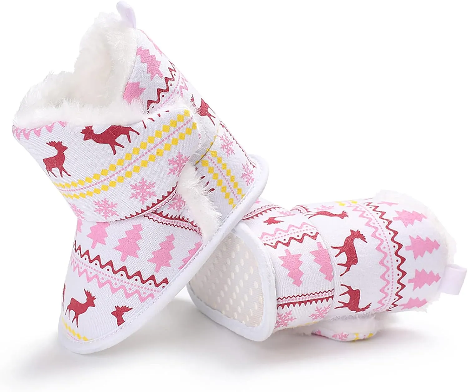 Boy Toddler Shoes Size 6 Christmas Snowflake Print Shoe Baby Girls Boys Soft Booties Warm Girls Non Slip Shoes
