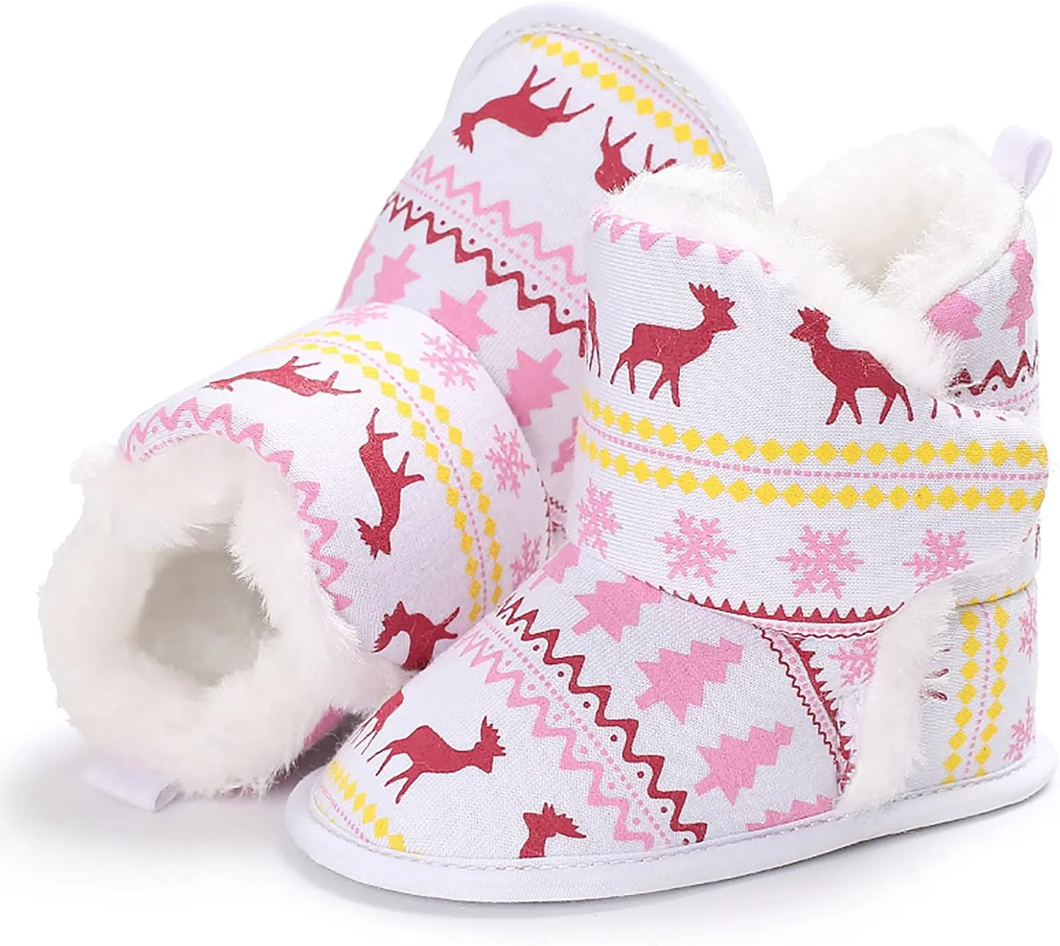 Boy Toddler Shoes Size 6 Christmas Snowflake Print Shoe Baby Girls Boys Soft Booties Warm Girls Non Slip Shoes
