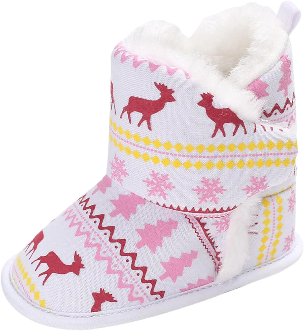 Boy Toddler Shoes Size 6 Christmas Snowflake Print Shoe Baby Girls Boys Soft Booties Warm Girls Non Slip Shoes