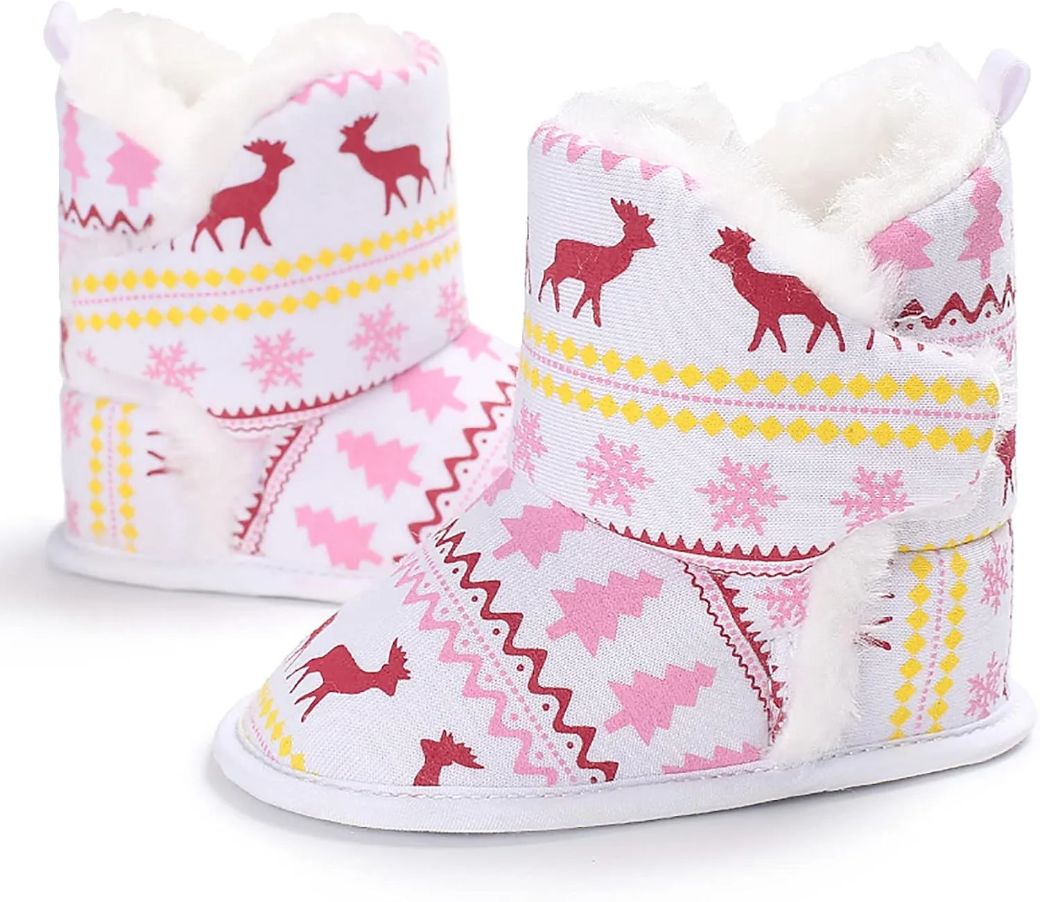 Boy Toddler Shoes Size 6 Christmas Snowflake Print Shoe Baby Girls Boys Soft Booties Warm Girls Non Slip Shoes