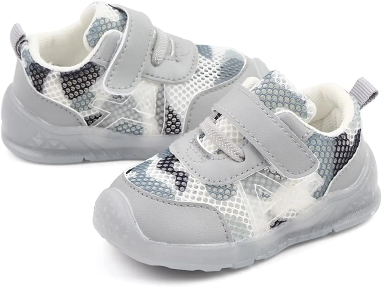 Boys and Girls Children Breathable Hook Loop Non Slip Soft Sole Cool Casual Shoes Kid Shoes for Boys