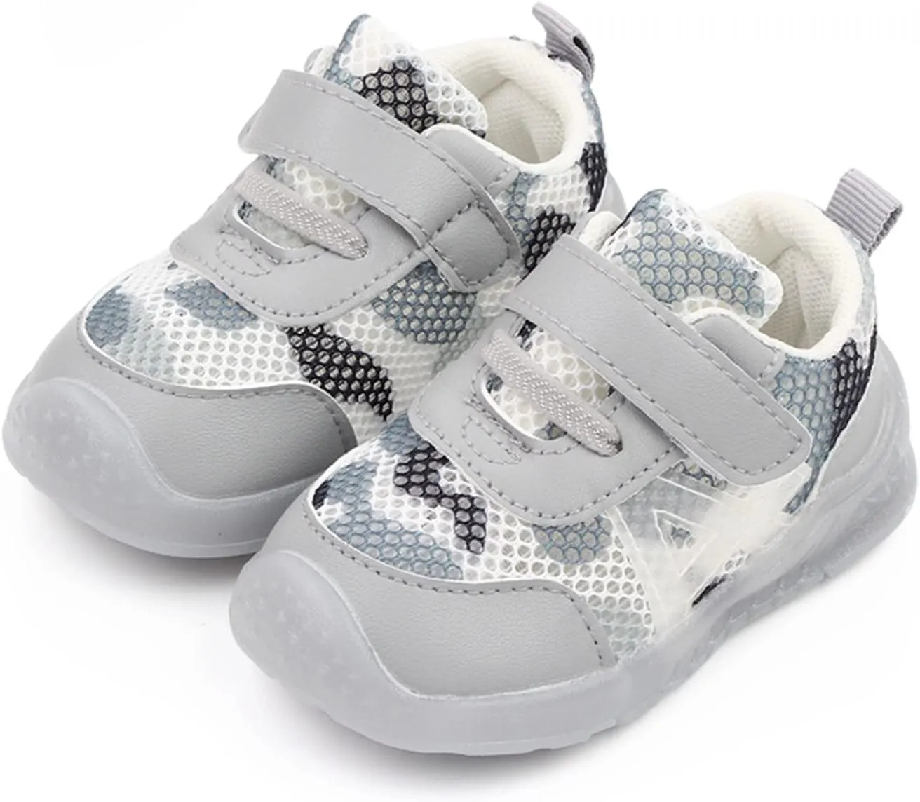 Boys and Girls Children Breathable Hook Loop Non Slip Soft Sole Cool Casual Shoes Kid Shoes for Boys