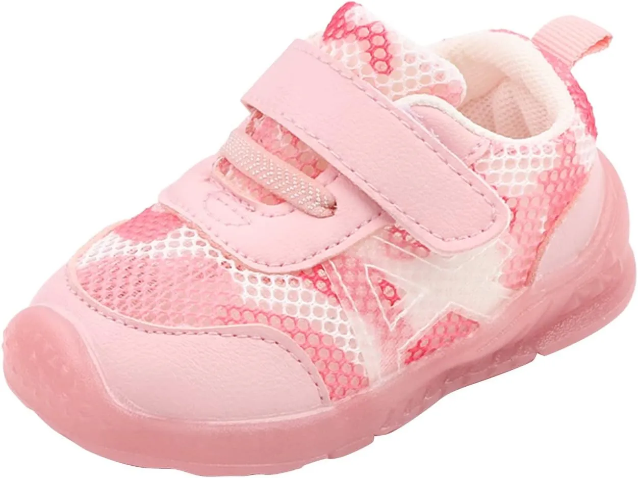 Boys and Girls Children Breathable Hook Loop Non Slip Soft Sole Cool Casual Shoes Kid Shoes for Boys