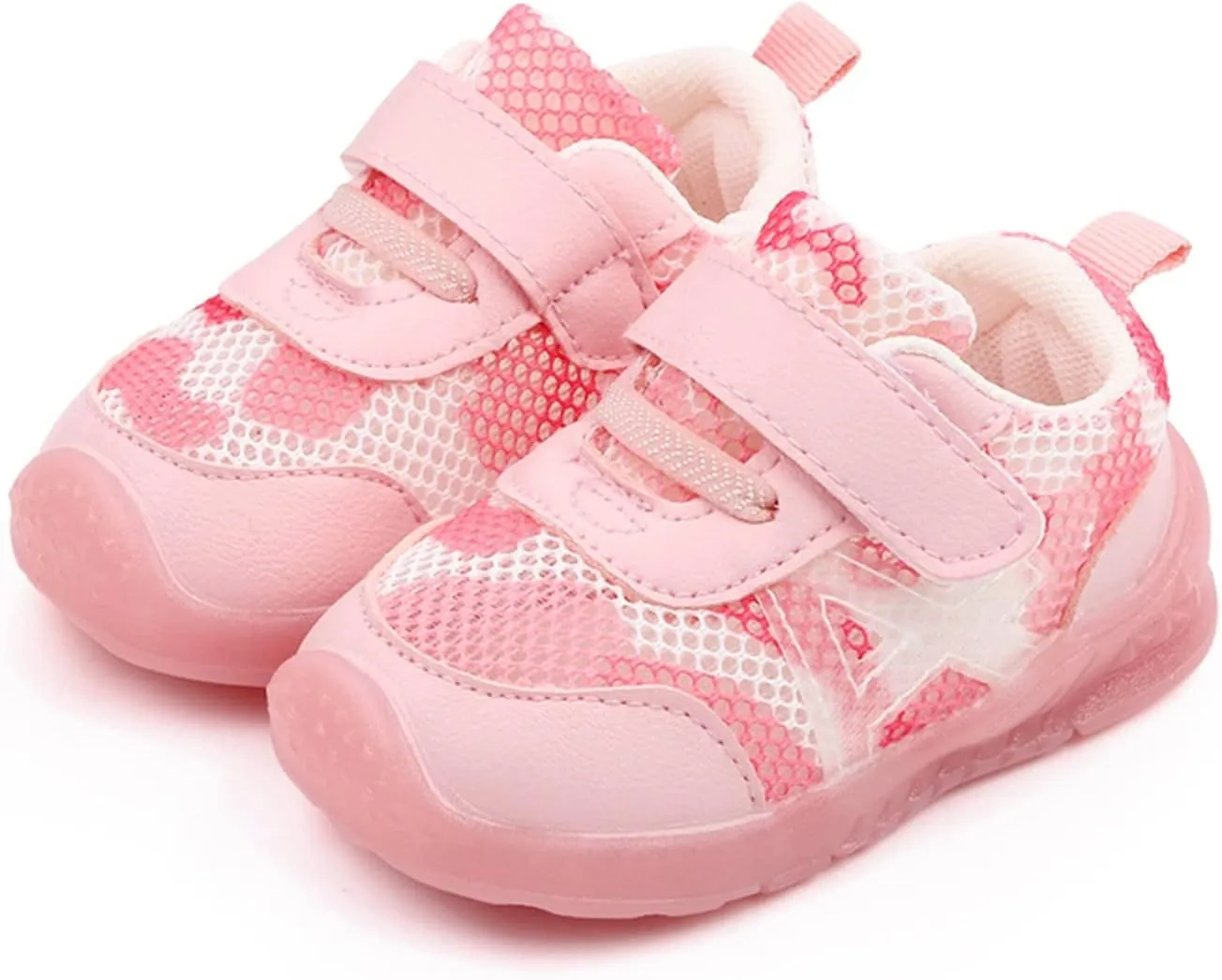 Boys and Girls Children Breathable Hook Loop Non Slip Soft Sole Cool Casual Shoes Kid Shoes for Boys