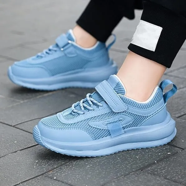 Boys Fashion Sneakers Knit Girls Running Shoes Breathable Kids Walking Shoe Mesh