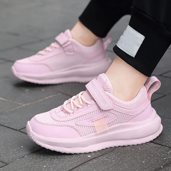 Boys Fashion Sneakers Knit Girls Running Shoes Breathable Kids Walking Shoe Mesh