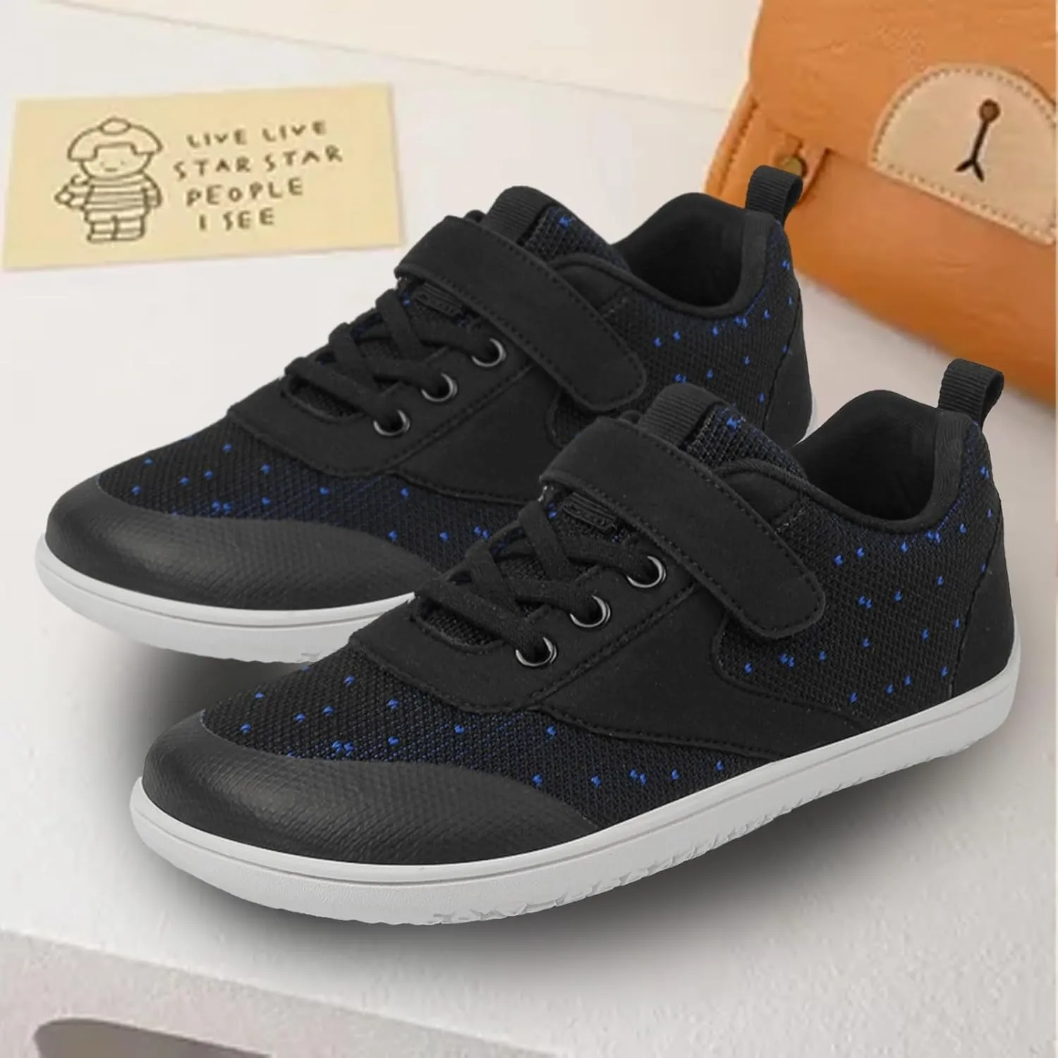 Boys Girls Wide Toe Leisure Sports Running Shoes Kids Non Slip Lightweight Comfortable Solid Big Girls Shoes Size 8