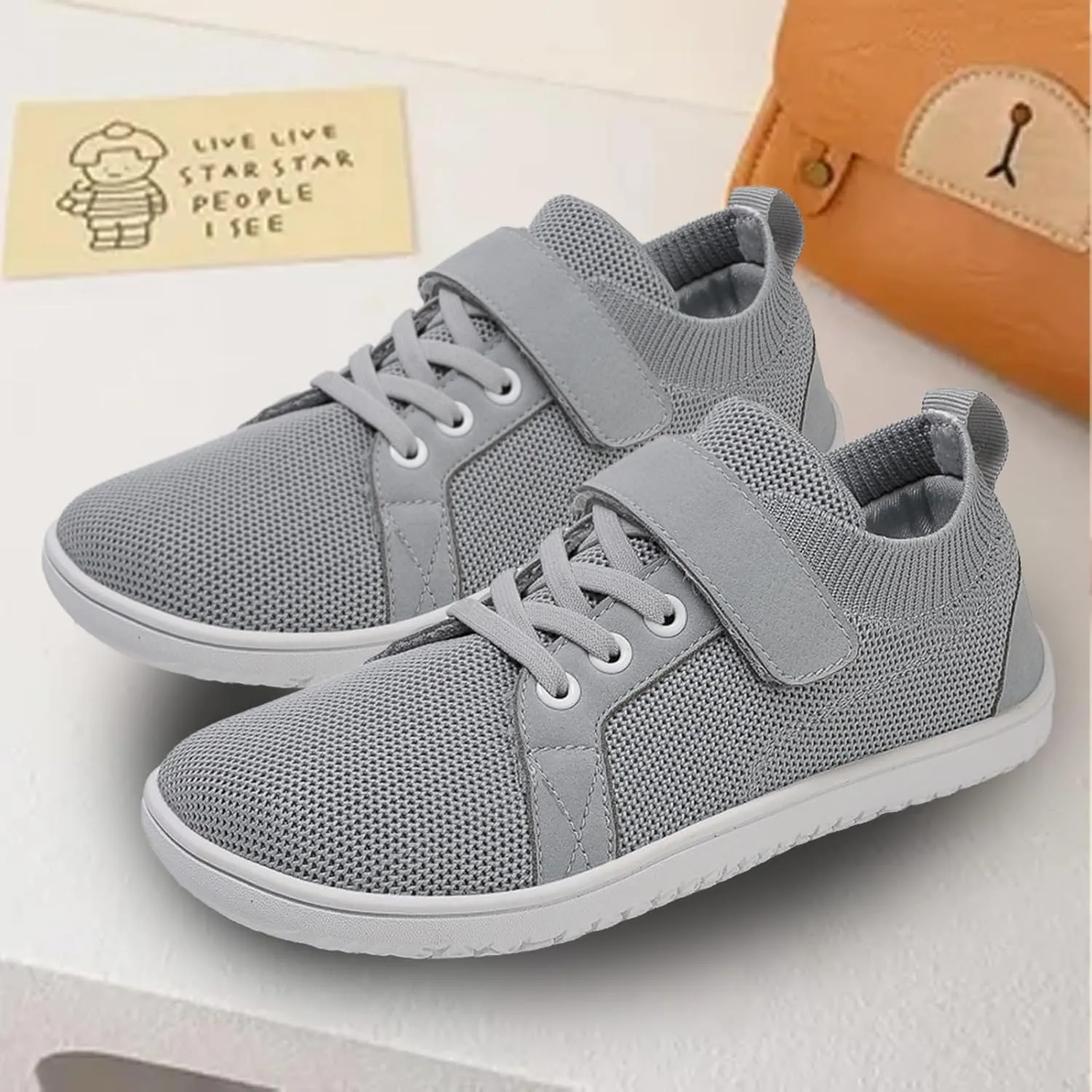 Boys Girls Wide Toe Leisure Sports Running Shoes Kids Non Slip Lightweight Comfortable Solid Big Girls Shoes Size 8