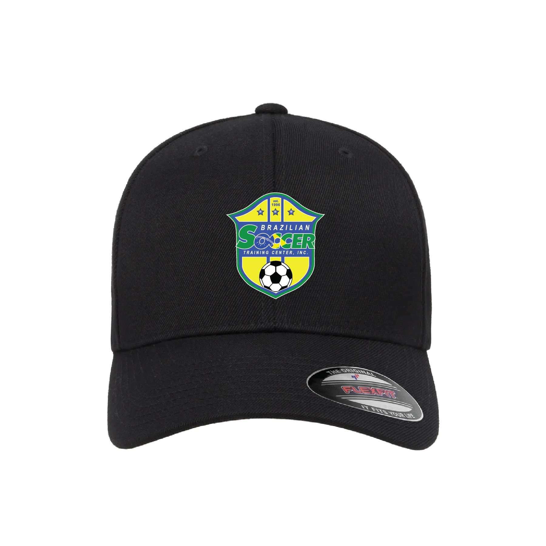 Brazilian Soccer Training Flexfit Wool Blend Fitted Cap Black