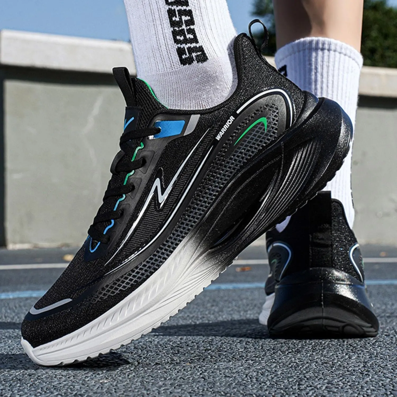 Breathable Knit Sneakers Streamline Running Shoes for Women with Air Cushioning Ultra-Lightweight Comfort for Roadwork Gym Sessions