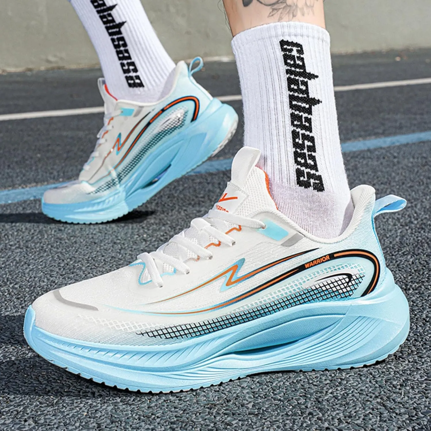 Breathable Knit Sneakers Streamline Running Shoes for Women with Air Cushioning Ultra-Lightweight Comfort for Roadwork Gym Sessions
