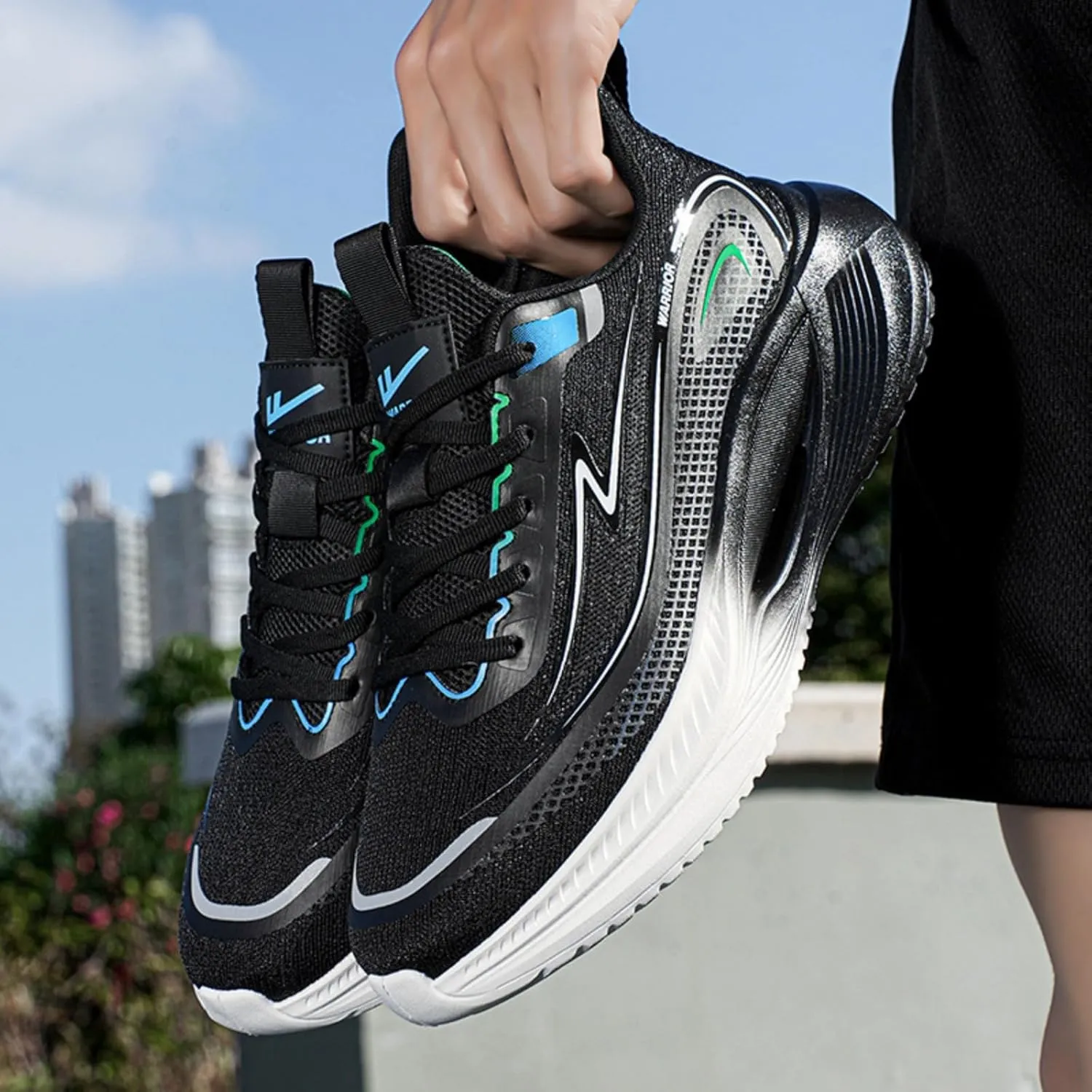 Breathable Knit Sneakers Streamline Running Shoes for Women with Air Cushioning Ultra-Lightweight Comfort for Roadwork Gym Sessions