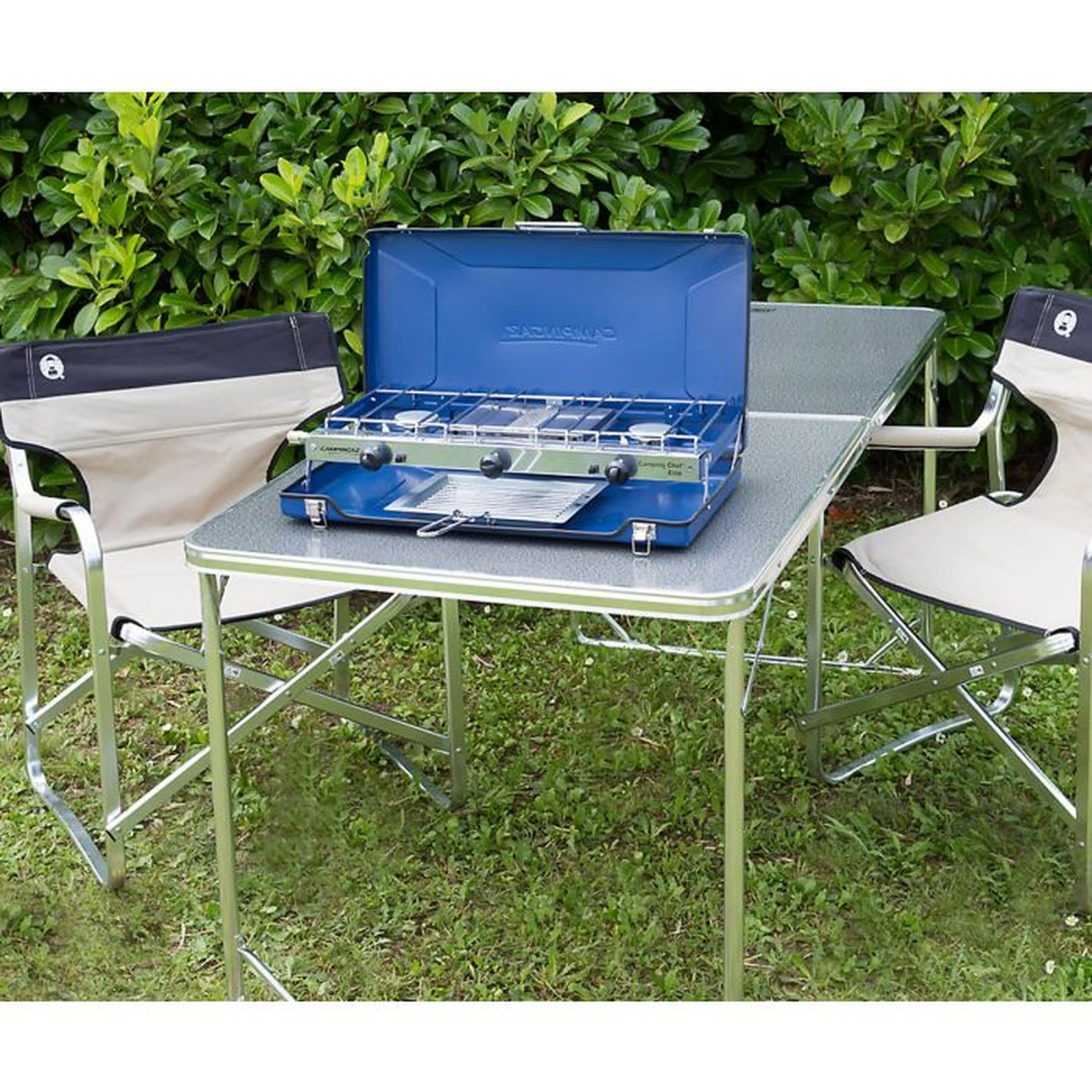 Campingaz Camping Chef Double Burner & Grill Gas Stove