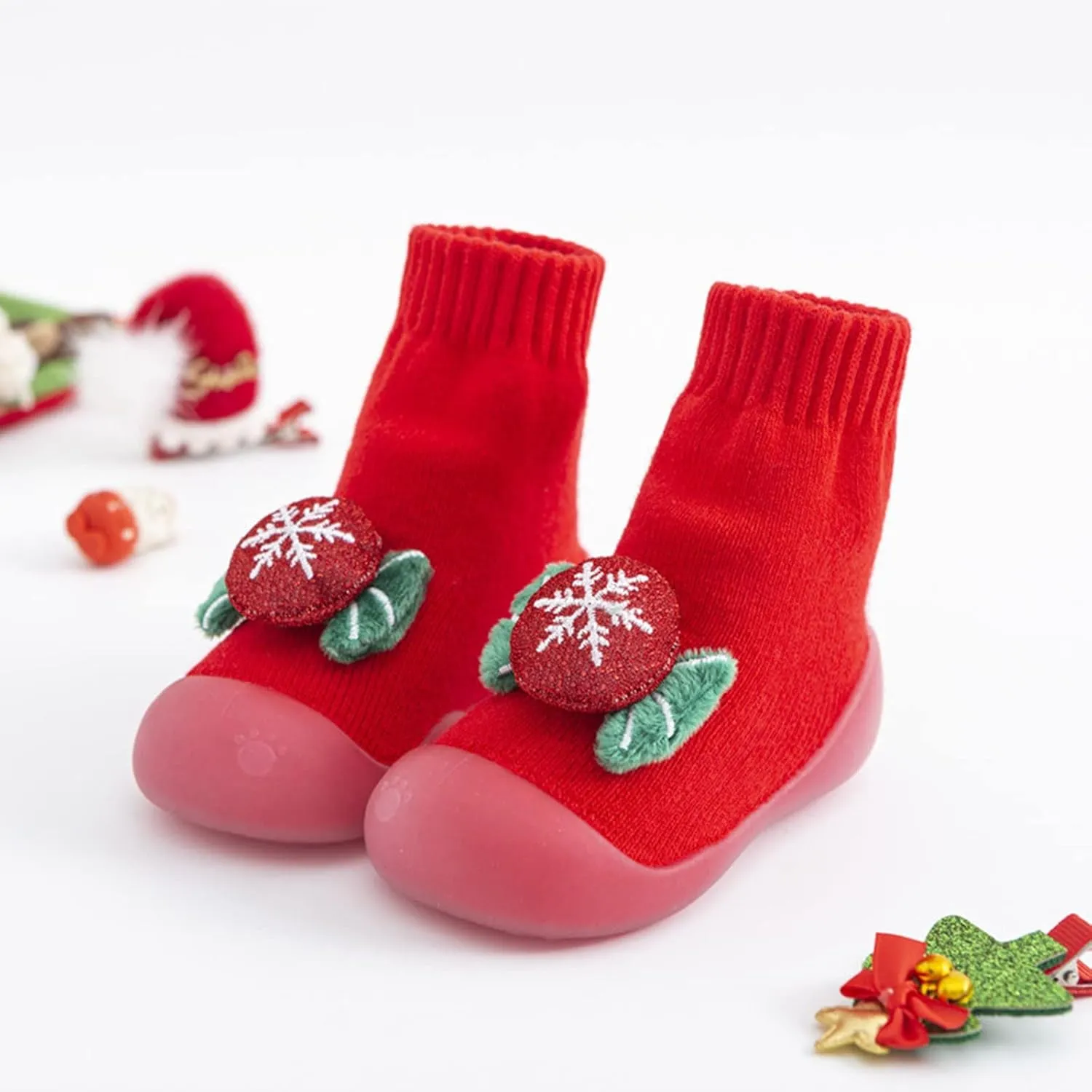 Cat and Girls Shoes Christmas Infant Baby Toddler Boys Girls Cartoon Ears Floor Socks Non Slip 6 Toddler Shoes